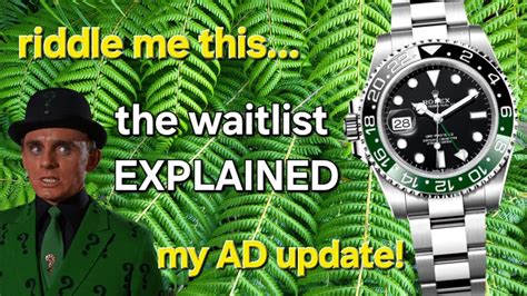 rolex wiet|rolex waitlist explained.